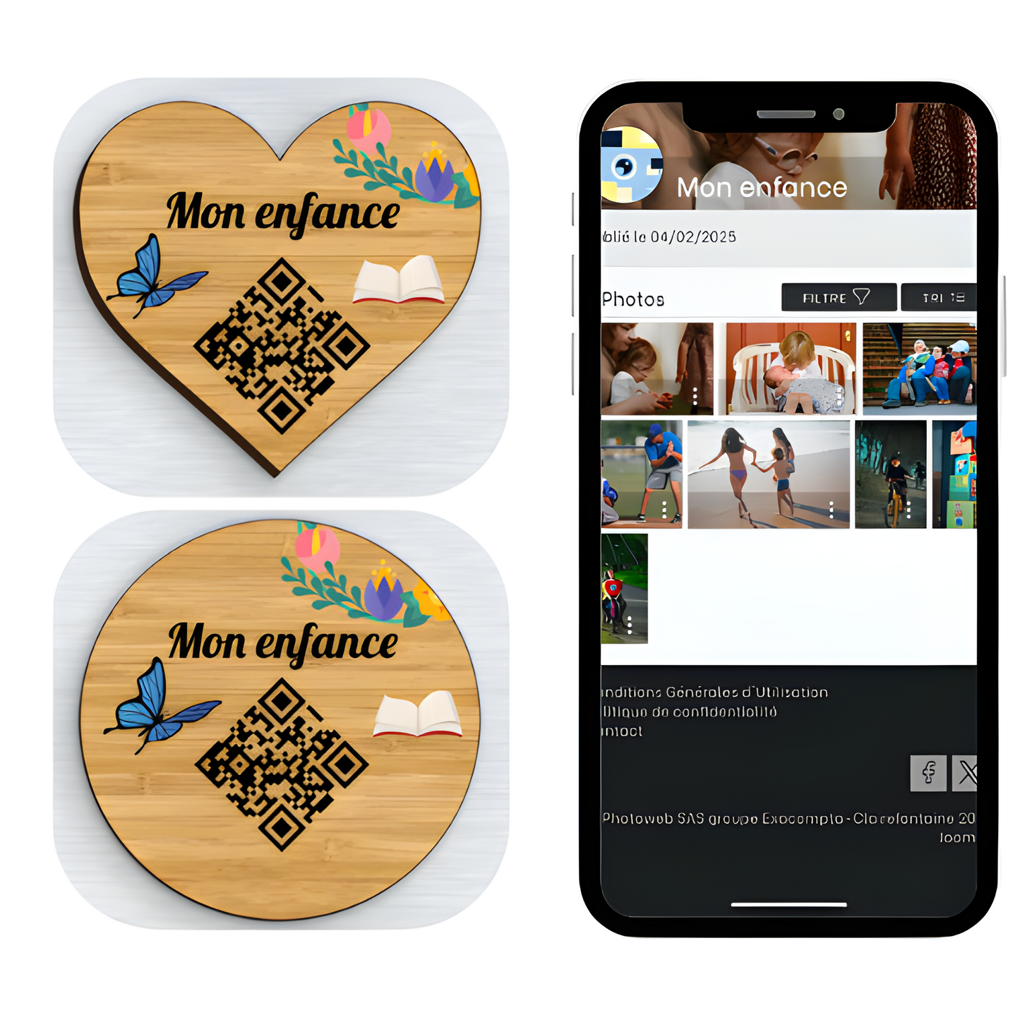 Plaque Mémoire Enfance - Un souvenir éternel des doux jours d’enfance